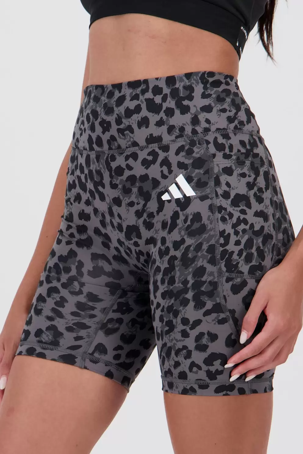 Mallas Cortas - Gris - Leggings Fitness Mujer