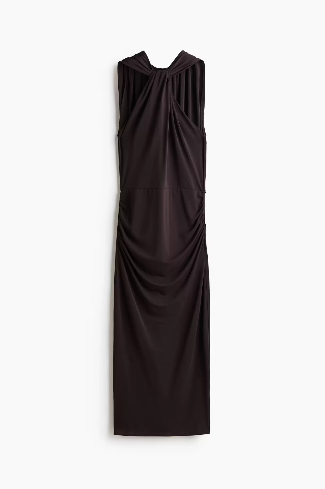 Vestido drapeado de punto