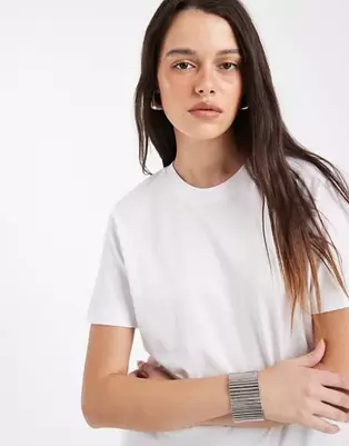 Camiseta blanca extragrande de JJXX