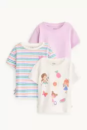 Pack de 3 - flores y verano - camisetas de manga corta
