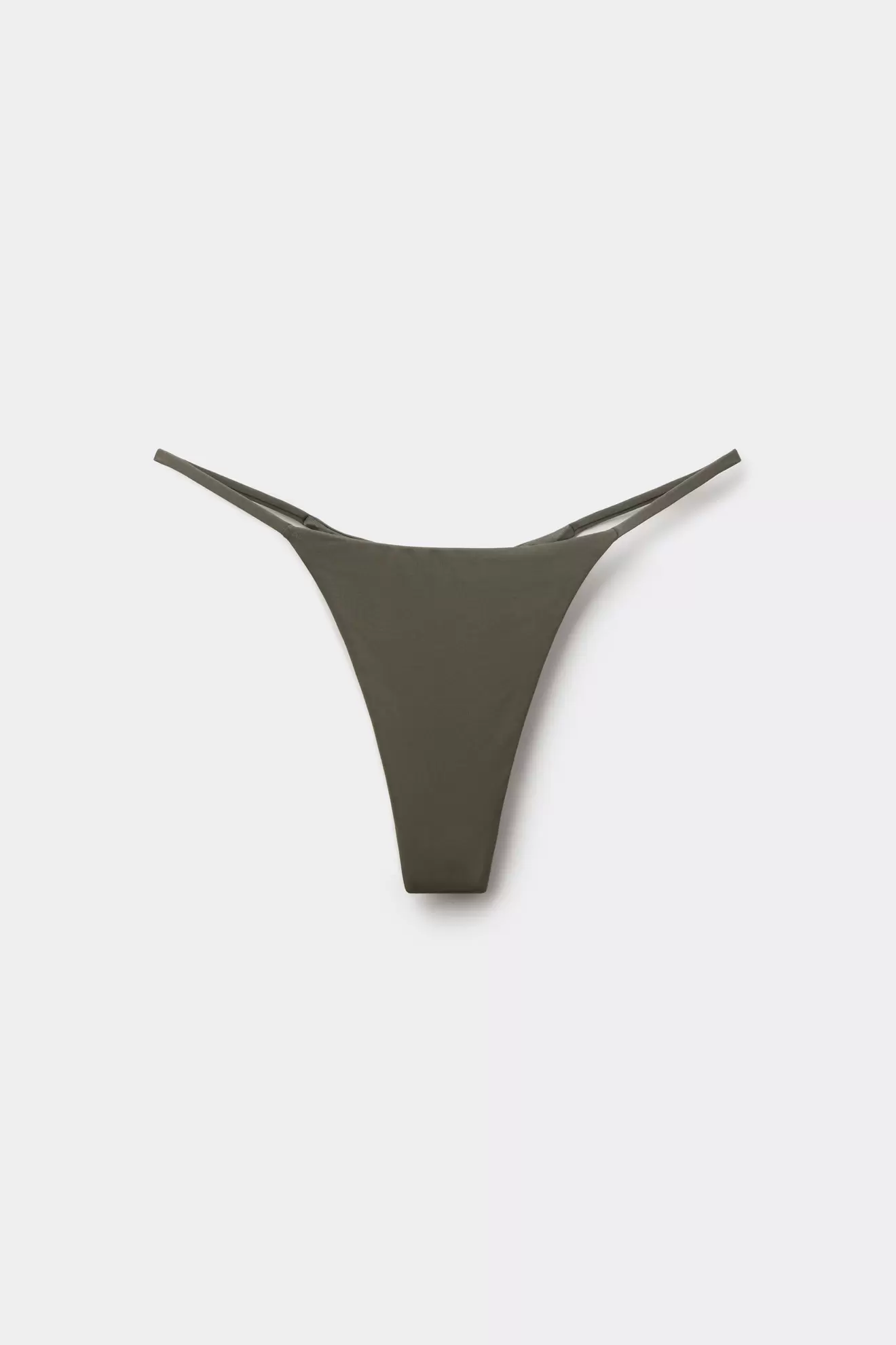 Braguita de Bikini de Tanga Timeless Look Verde Camuflaje
