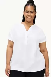 Blusa con escote en pico - con textura