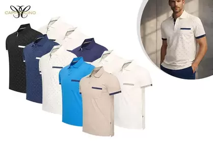 Polos de algodón para hombre 1 + 1 gratis
