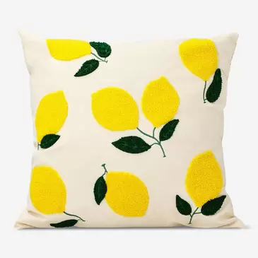 Cojín con estampado de limón - 45x45 cm