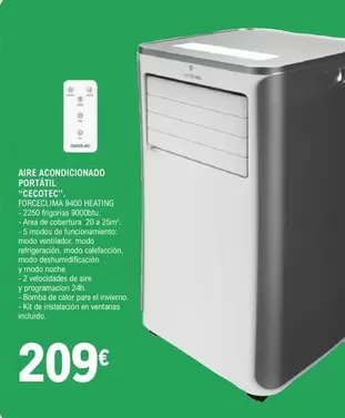 Cecotec - Aire Acondicionado Portatil 