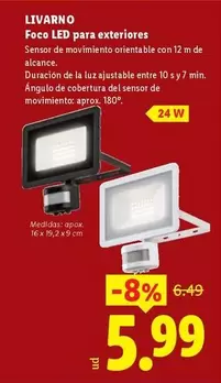 Livarno - Foco LED Para Exteriores