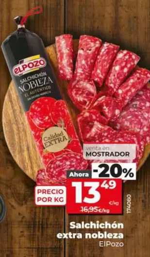 Elpozo - Salchichón Extra Nobleza
