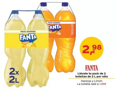 fanta - Llévate Tu Pack De 2 Botellas De 2 L