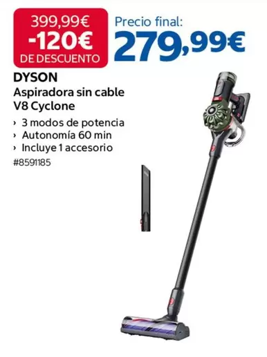 Dyson - Aspiradora Sin Cable V8 Cyclone