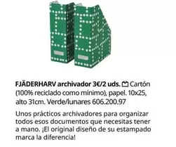 Fjaderharv Archivador