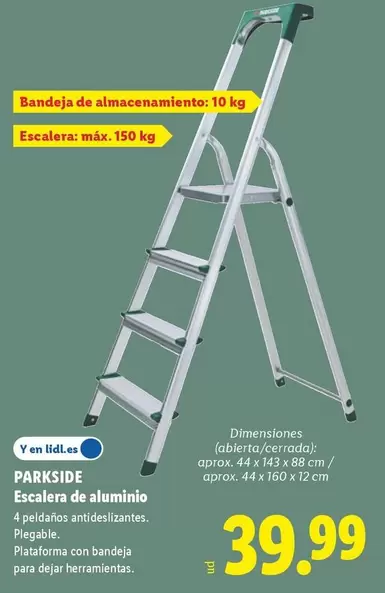Parkside - Escalera De Aluminio