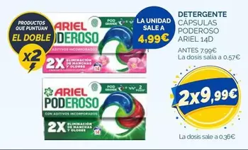 Ariel - Detergente Capsulas Poderoso