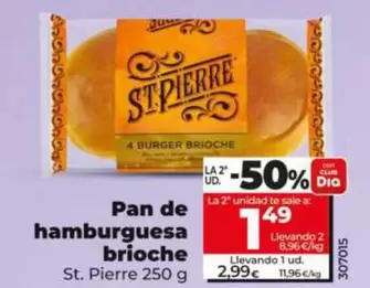 St. Pierre - Pan De Hamburguesa Brioche 