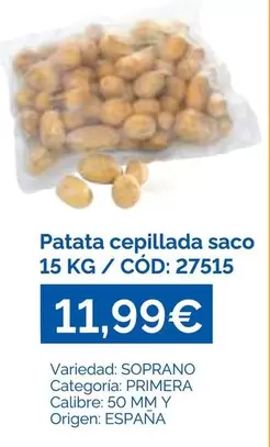 Patata Cepillada Saco