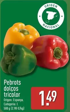 Pebrots Dolcos Tricolor