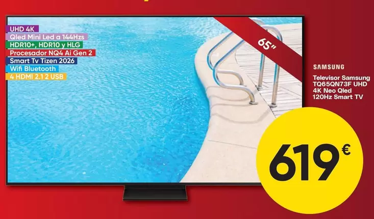 Samsung - Televisor Tq65qn73f Uhd 4k Neo Qled 120 Hz Smart TV