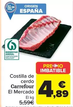 carrefour - Costilla De Cerdo El Mercado
