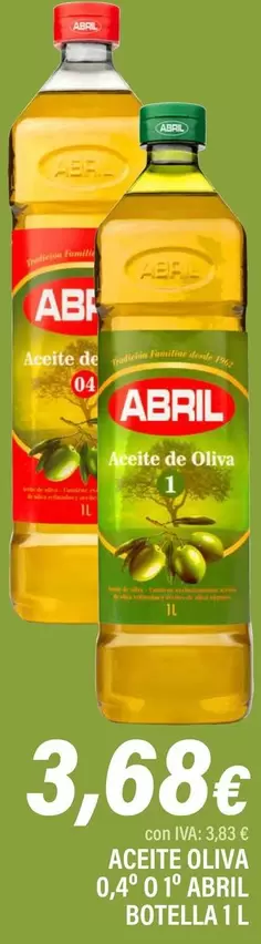 Abril - Aceite Oliva 0,4° 0 1°
