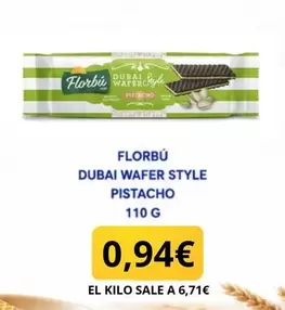 Florbu - Dubai Wafer Style Pistacho