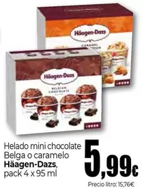 Häagen-Dazs - Helado Mini Chocolate Belga