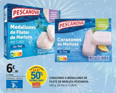 Pescanova - Corazones O Medallones De Filete De Merluza