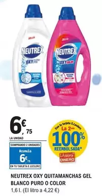 Neutrex - Oxy Quitamanchas Gel Blanco Puro O Color