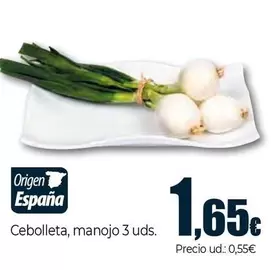 Cebolleta, Manojo 3 Uds.