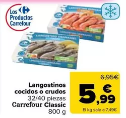 Carrefour Classic - Langostinos Cocidos O Crudos
