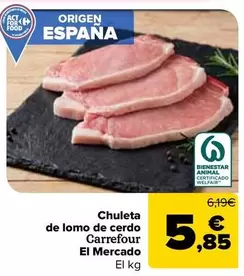 Carrefour El Mercado - Chuleta De Lomo De Cerdo