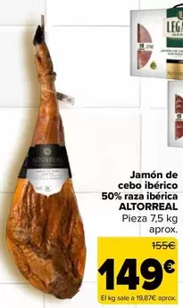Altorreal - Jamón De Cebo Ibérico 50% Raza Ibérica