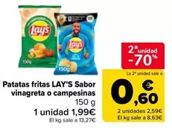 Lay's - Patatas Fritas Sabor Vinagreta