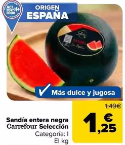 Carrefour Selección - Sandía Entera Negra
