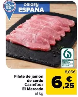 Carrefour El Mercado - Filete De Jamón De Cerdo