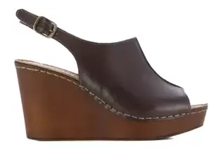 Sandalias de cuña de piel mujer PIPAYA