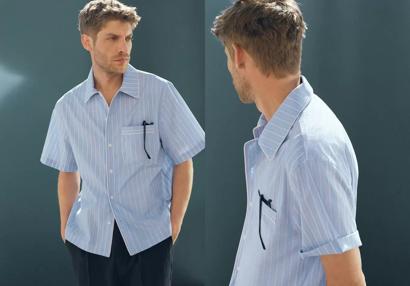 Camisa 100% algodón rayas