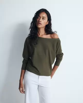 Jersey escote asimétrico