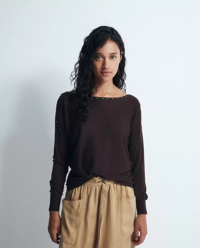 Jersey asimétrico tachas