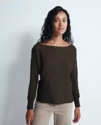 Jersey asimétrico tachas