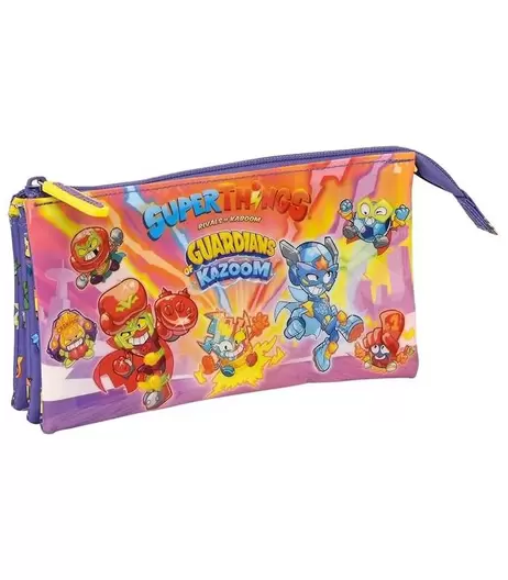 PORTATODOS TRIPLE SUPERTHINGS MORADO