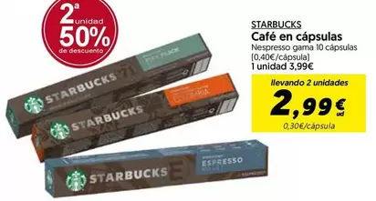 starbucks - Café En Cápsulas