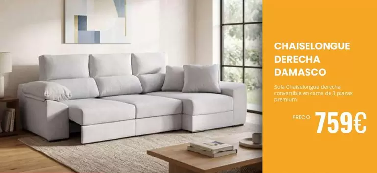 Premium - Chaiselongue Derecha Damasco