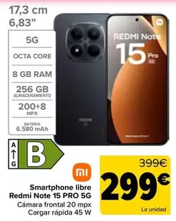 Xiaomi - Smartphone Libre Redmi Note 15 PRO 5G