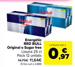 Red Bull - Energético Original O Sugar Free
