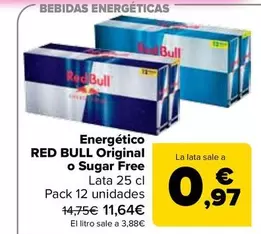 Red Bull - Energético Original O Sugar Free