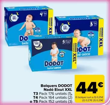 Dodot - Pañales Bebé Seco Xxl T3, T4 O T5