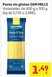 Pasta Sin Gluten Pipete Sam Mills 500 G