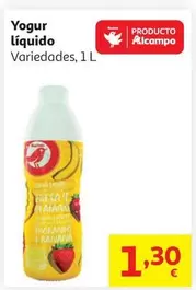 Liquido C/Pulpa Fresa Platano Auchan 1l                     