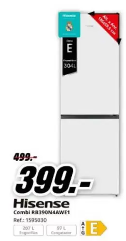 Hisense - Combi Rb390n4awe