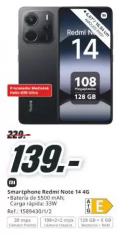 Xiaomi - Smartphone Redmi Note 14 4g