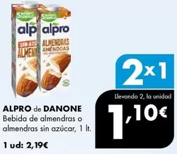 Alpro - Bebida De Almendras O Almendras Sin Azucar